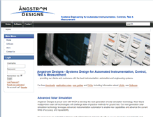 Tablet Screenshot of angstromdesigns.com